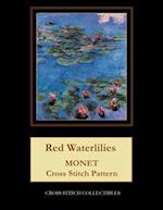 Red Waterlilies: Monet cross stitch pattern 
