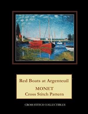 Red Boats at Argenteuil: Monet cross stitch pattern