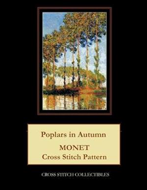 Poplars in Autumn: Monet cross stitch pattern