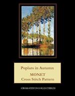 Poplars in Autumn: Monet cross stitch pattern 