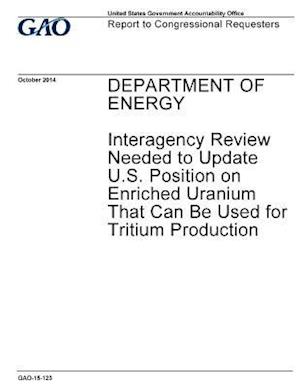 Department of Energy, Interagency Review Needed to Update U.S. Position on Enriched Uranium That Can Be Used for Tritium Production