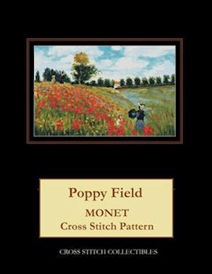 Poppy Field: Monet cross stitch pattern