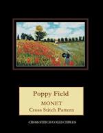 Poppy Field: Monet cross stitch pattern 