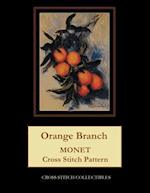 Orange Branch: Monet cross stitch pattern 