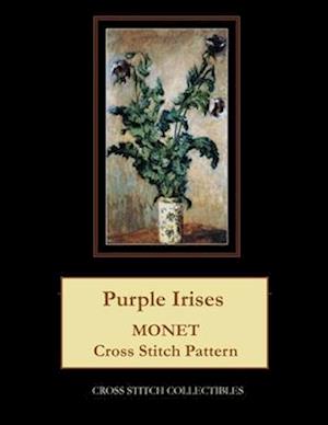 Purple Irises: Monet cross stitch pattern