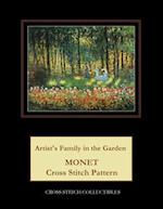 Artist's Family in the Garden: Monet cross stitch pattern 