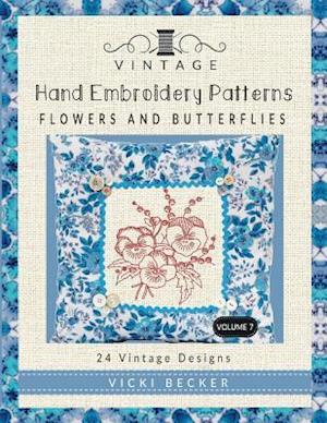 Vintage Hand Embroidery Patterns Flowers and Butterflies