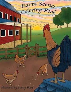 Farm Scenes Coloring Book