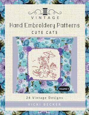 Vintage Hand Embroidery Patterns Cute Cats