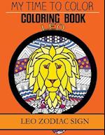 Leo Zodiac Sign - Adult Coloring Book