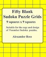 Fifty Blank Sudoku Puzzle Grids