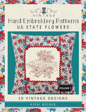 Vintage Hand Embroidery Patterns U.S. State Flowers