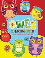 Owls Coloring Book for Kids and Toddlers