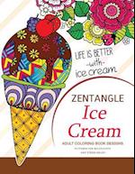 Zentangle Ice Cream Adult Coloring Book Designs