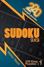 220 Charged Puzzles - Sudoku 9x9 220 Easy Puzzles (Volume 1)