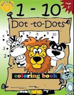 1-10 Dot-To-Dots and Coloring Book