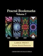 Fractal Bookmarks Vol. 7: Large Print Cross Stitch Patterns 