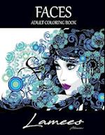 Faces Adult Coloring Book