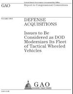 Defense Acquisitions