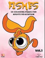 Fishes 50 Coloring Pages for Adults Relaxation Vol.1