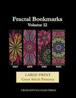 Fractal Bookmarks Vol. 12: Large Print cross stitch pattern 