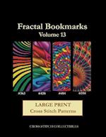 Fractal Bookmarks Vol. 13: Large Print cross stitch patterns 