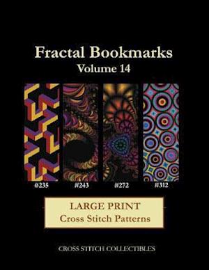 Fractal Bookmarks Vol. 14: Large Print Cross Stitch Patterns