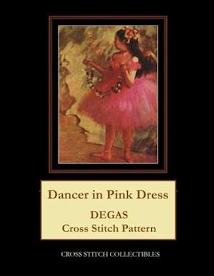 Dancer in Pink Dress: Degas cross stitch pattern