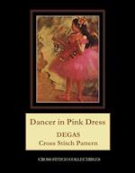 Dancer in Pink Dress: Degas cross stitch pattern 