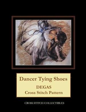 Dancer Tying Shoes: Degas cross stitch pattern