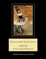 Dancer with Tambourine: Degas cross stitch pattern 