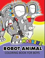 Massive Robot Animal Coloring Book For Boys