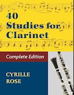 40 Studies for Clarinet (Book 1, Book 2)