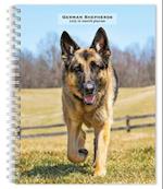 German Shepherds 2025 6 X 7.75 Inch Spiral-Bound Wire-O Weekly Engagement Planner Calendar New Full-Color Image Every Week