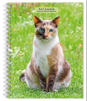 Cat Lovers 2025 6 X 7.75 Inch Spiral-Bound Wire-O Weekly Engagement Planner Calendar New Full-Color Image Every Week