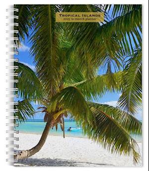 Tropical Islands 2025 6 X 7.75 Inch Spiral-Bound Wire-O Weekly Engagement Planner Calendar New Full-Color Image Every Week