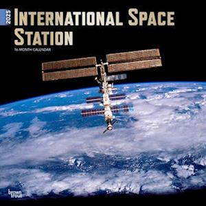 International Space Station 2025 12 X 24 Inch Monthly Square Wall Calendar Foil Stamped Cover Plastic-Free