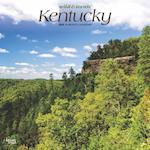 Kentucky Wild & Scenic 2025 12 X 24 Inch Monthly Square Wall Calendar Plastic-Free