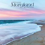Maryland Wild & Scenic 2025 12 X 24 Inch Monthly Square Wall Calendar Plastic-Free