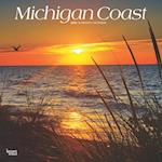 Michigan Coast 2025 12 X 24 Inch Monthly Square Wall Calendar Plastic-Free