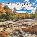 New Hampshire Wild & Scenic 2025 12 X 24 Inch Monthly Square Wall Calendar Plastic-Free