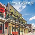 New Orleans 2025 12 X 24 Inch Monthly Square Wall Calendar Plastic-Free
