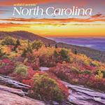 North Carolina Wild & Scenic 2025 12 X 24 Inch Monthly Square Wall Calendar Plastic-Free