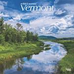 Vermont Wild & Scenic 2025 12 X 24 Inch Monthly Square Wall Calendar Plastic-Free
