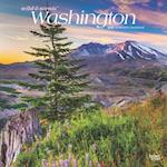 Washington Wild & Scenic 2025 12 X 24 Inch Monthly Square Wall Calendar Plastic-Free