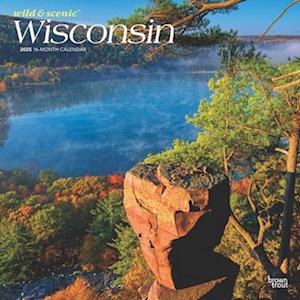 Wisconsin Wild & Scenic 2025 12 X 24 Inch Monthly Square Wall Calendar Plastic-Free