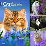 Cat Lovers 2025 12 X 24 Inch Monthly Square Wall Calendar Foil Stamped Cover Plastic-Free