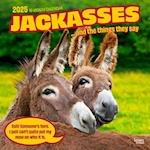 Jackasses 2025 12 X 24 Inch Monthly Square Wall Calendar Plastic-Free