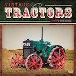 Vintage Tractors 2025 12 X 24 Inch Monthly Square Wall Calendar Plastic-Free