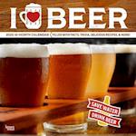 I Love Beer 2025 12 X 24 Inch Monthly Square Wall Calendar Plastic-Free
